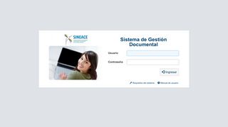 
                            7. Sistema de Gestión Documental:::Login - Sineace