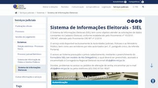 
                            13. Sistema de Informações Eleitorais - SIEL — Tribunal ... - tre - MT