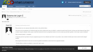 
                            7. Sistema de Login C - C - Portugal-a-Programar