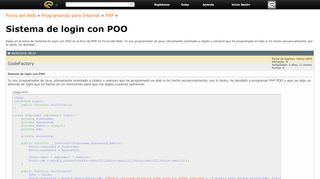 
                            5. Sistema de login con POO - Foros del Web