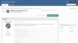 
                            7. Sistema de Login em JS - Repositório de Scripts - Ajax, JS, XML ...