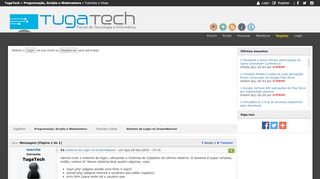 
                            7. Sistema de Login no DreamWeaver | TugaTech