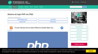 
                            3. Sistema de login PHP con PDO. Programación en Castellano.