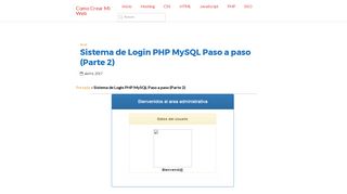 
                            2. Sistema de Login PHP MySQL Paso a paso (Parte 2) | Como Crear Mi ...