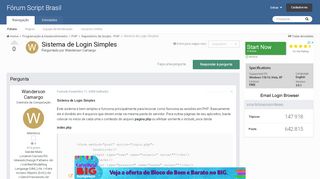 
                            5. Sistema de Login Simples - Repositório de Scripts - PHP - Fórum ...