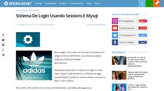 
                            4. Sistema De Login Usando Sessions E Mysql - Oficina da Net