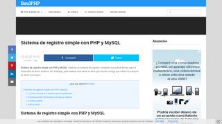 
                            9. Sistema de registro simple con PHP y MySQL » BaulPHP