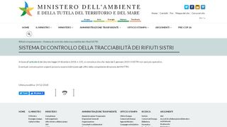
                            4. Sistema di controllo della tracciabilità dei rifiuti SISTRI | Ministero dell ...