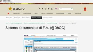 
                            12. Sistema documentale di FA (@DhOC) - Esercito Italiano - Difesa