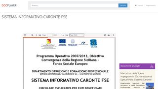 
                            5. SISTEMA INFORMATIVO CARONTE FSE - PDF