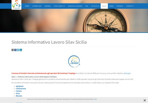 
                            3. Sistema Informativo Lavoro Silav Sicilia – Portale Sicilia Servizi Lavoro