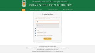 
                            12. Sistema Institucional de Tutorías de la UABC