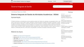 
                            13. Sistema Integrado de Gestão de Atividades Acadêmicas - SIGAA ...