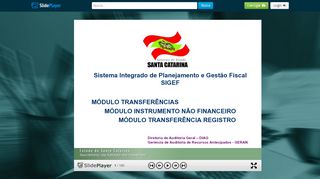 
                            8. Sistema Integrado de Planejamento e Gestão Fiscal SIGEF - ppt ...