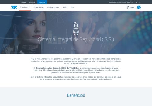 
                            5. Sistema Integral de Seguridad (SIS) - Telmex