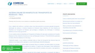 
                            9. Sistema online de Manifesto de Transporte de Resíduos - INEA ...