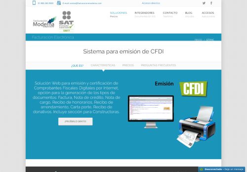 
                            3. Sistema para emisión de CFDI - Facturación Moderna