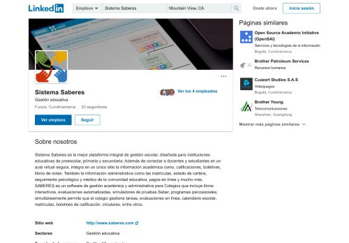 
                            4. Sistema Saberes | LinkedIn