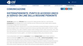 
                            11. Sistemapiemonte: punto di accesso unico ai servizi on line della ...