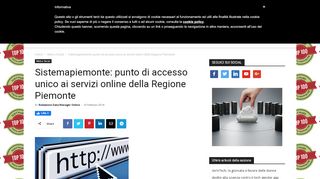 
                            11. Sistemapiemonte: punto di accesso unico ai servizi online della ...