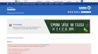 
                            1. Sistemas da Atenção Básica - Portal do Departamento de Atenção ...