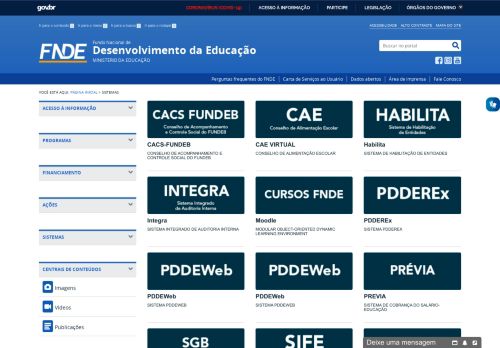 
                            4. Sistemas - Portal do FNDE