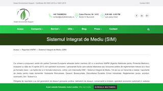 
                            5. Sistemul Integrat de Mediu (SIM) - Solutiidemediu.ro