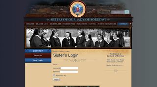 
                            5. Sister's Login | Sisters of Our Lady of Sorrows
