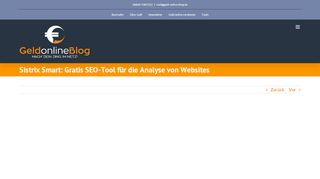 
                            7. Sistrix Smart: Gratis SEO-Tool für die Analyse von Websites