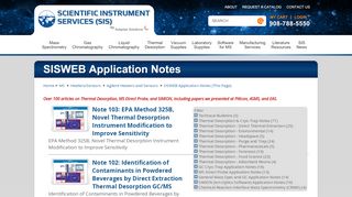 
                            13. SISWEB Application Notes - Scientific Instrument Services, Inc.