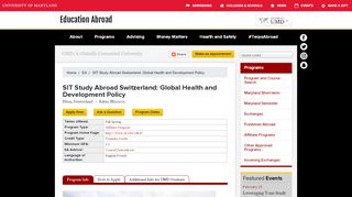 
                            10. SIT Study Abroad Switzerland: Global Health and Development Policy ...