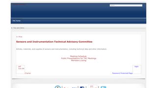 
                            10. SITAC Home - Technical Advisory Committees (TAC)