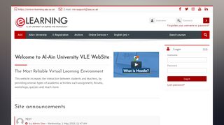 
                            8. Site announcements - Al Ain University of Science and Technology