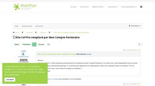 
                            5. Site Caf Pro remplacé par Mon Compte Partenaire - Forum de Noethys