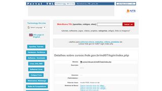 
                            12. Site cursos.fnde.gov.br/mdl07/login/index.php | Tecnologia On-Line