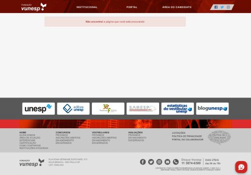 
                            3. Site da Fundação da Vunesp