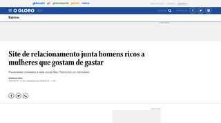 
                            8. Site de relacionamento junta homens ricos a mulheres que gostam ...