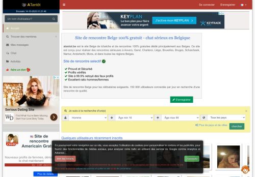 
                            2. Site de rencontre Belge 100% gratuit - chat sérieux en Belgique
