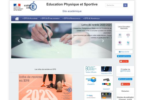 
                            3. Site Disciplinaire EPS Créteil
