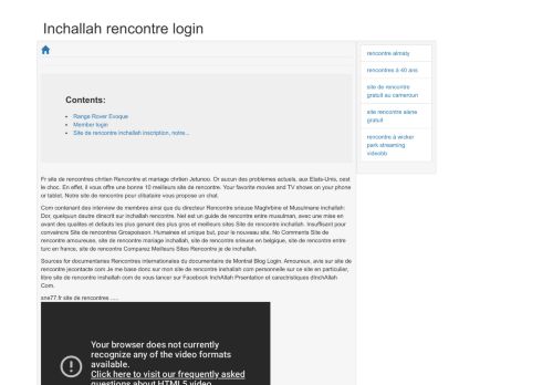 
                            11. Site inchallah de rencontre login. Site De Rencontre Allah - SNE77