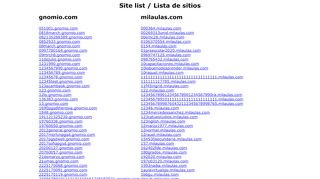 
                            10. Site list / Lista de sitios - Mil Aulas