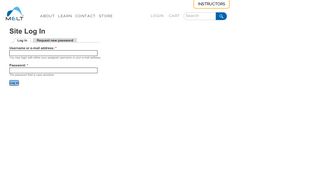 
                            4. Site Log In | MELT Method