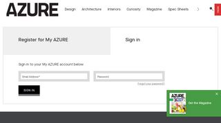 
                            13. Site Login - Azure Magazine