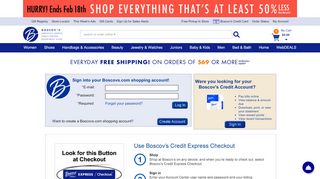 
                            7. Site Login | Boscov's