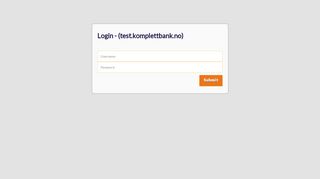 
                            6. Site login Komplett Bank