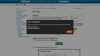 
                            6. Site Login | OU Campus Support - OmniUpdate Support