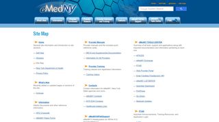 
                            7. Site Map - eMedNY