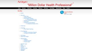 
                            6. Site Map - Million Dollar Health Professional Profit Club plus 1-on-1 ...