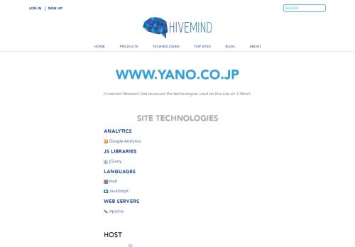 
                            6. Site report for www.yano.co.jp - Hivemind Research