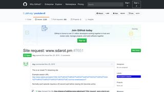 
                            6. Site request: www.sdarot.pm · Issue #7651 · rg3/youtube-dl · GitHub